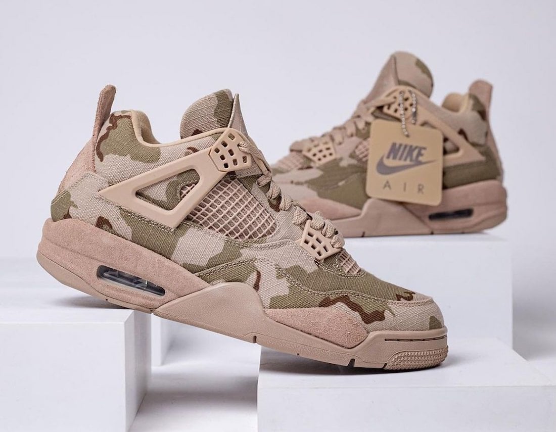 Aleali May Air Jordan 4 Camo Veterans Day DJ1193-200