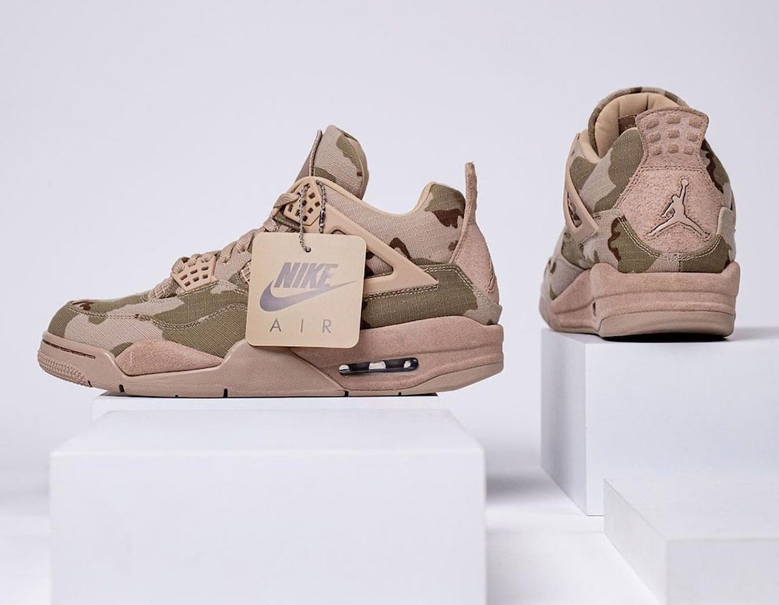 Aleali May Air Jordan 4 Camo Veterans Day DJ1193-200