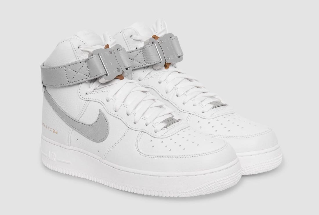 Alyx x Nike Air Force 1 High White Wolf Grey CQ4018-104 Release Date Info
