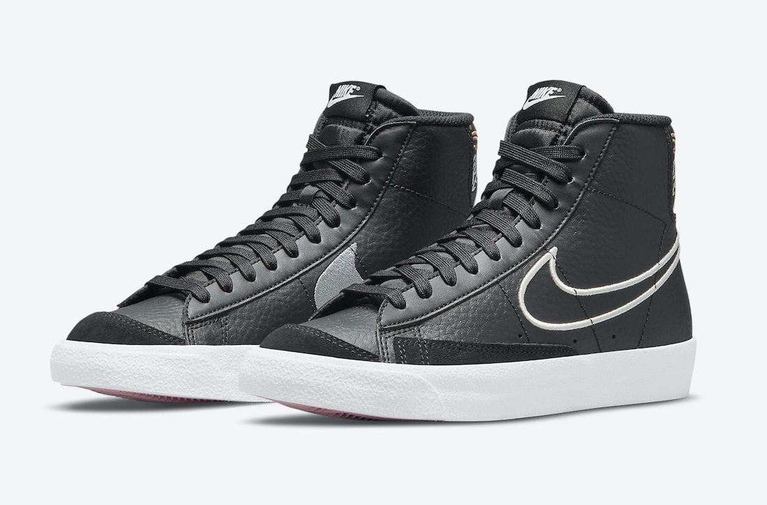 This Nike Blazer Mid Features Multiple Logos