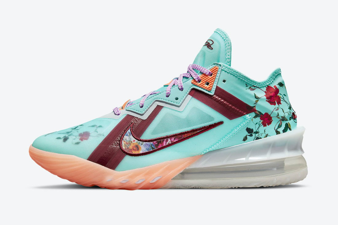 Nike LeBron 18 Low Floral CV7562-400 Release Date