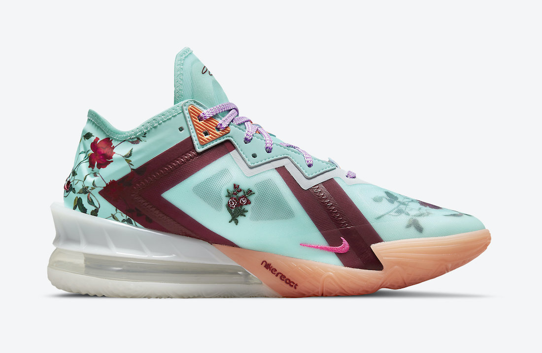 Nike LeBron 18 Low Floral CV7562-400 Release Date