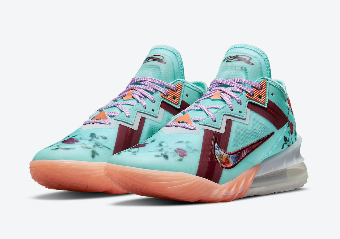 Nike LeBron 18 Low ‘Floral’ Also Releasing in Adult Sizing