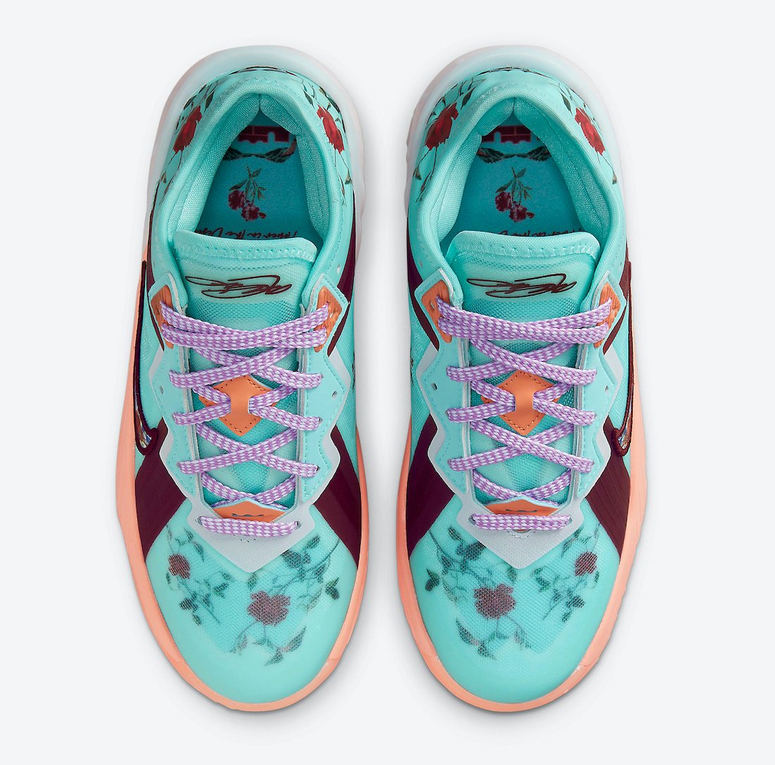Nike LeBron 18 Low GS Floral DN4177-400 Release Date Info