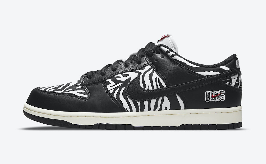 Quartersnacks Nike SB Dunk Low Zebra DM3510-001 Release Date