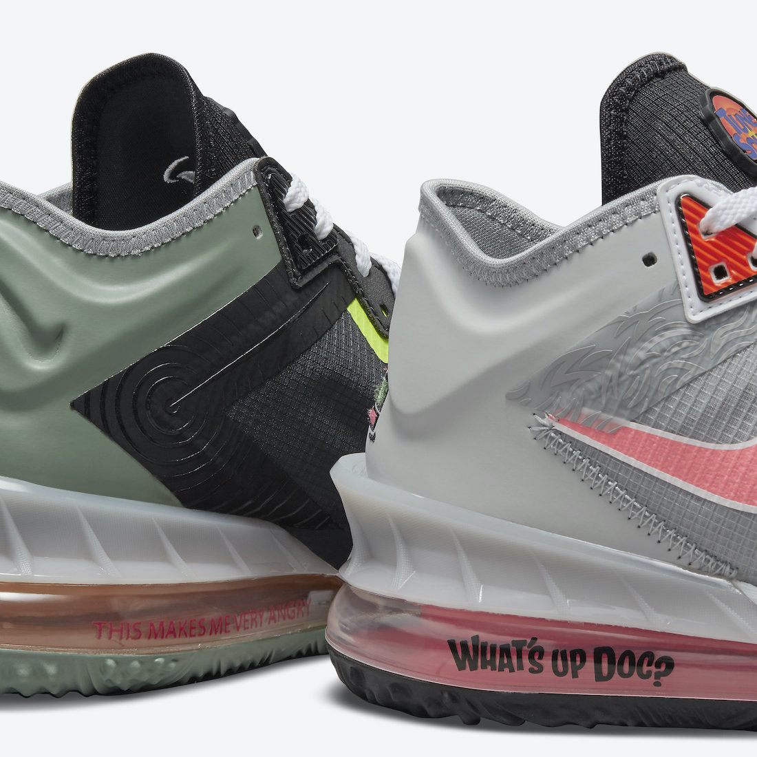 Space Jam Nike LeBron 18 Low Bugs Bunny Marvin The Martian CV7562-005 Release Date Info
