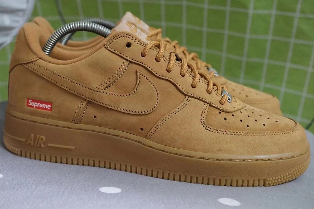 Supreme x Nike Air Force 1 Low Flax Wheat Release Date Info 
