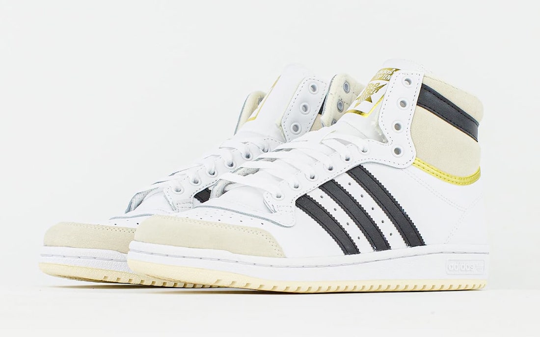 adidas Top Ten Hi White Black Gold S24134 Release Date Info