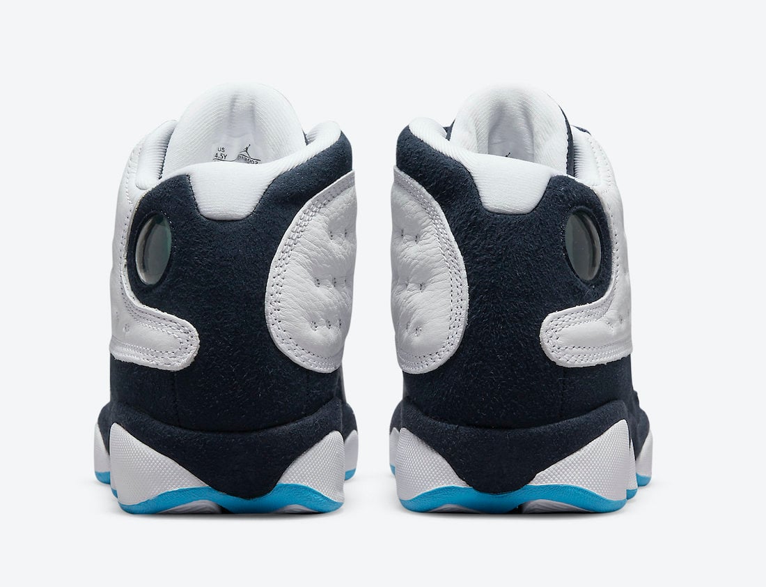 jordan 13 black and light blue