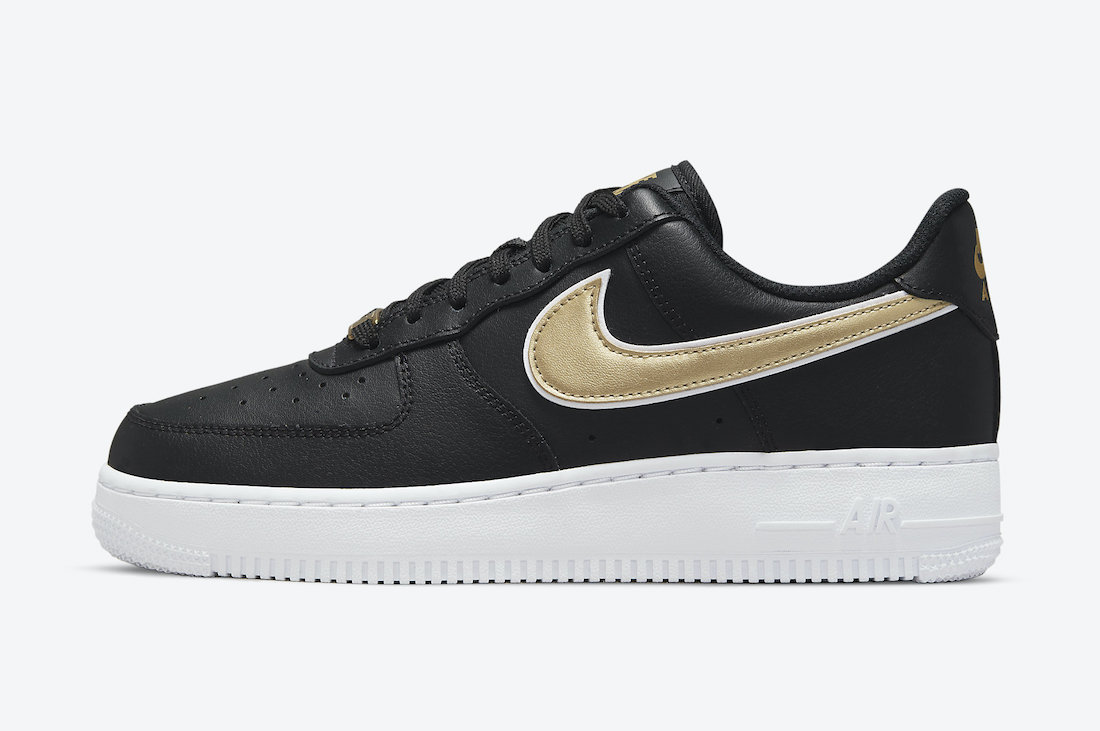 Nike Air Force 1 Low Black Gold DD1523-001 Release Date Info