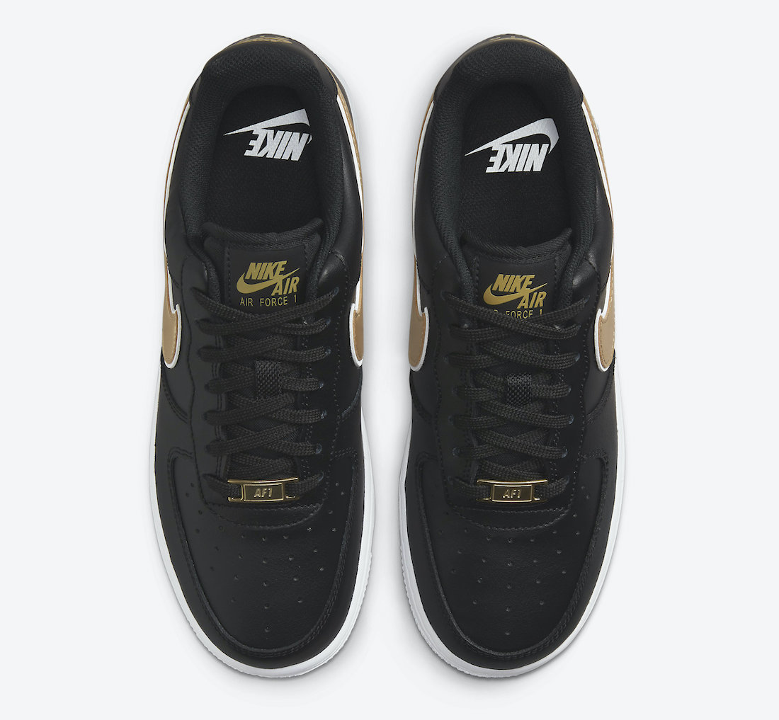 Nike Air Force 1 Low Black Gold DD1523-001 Release Date Info