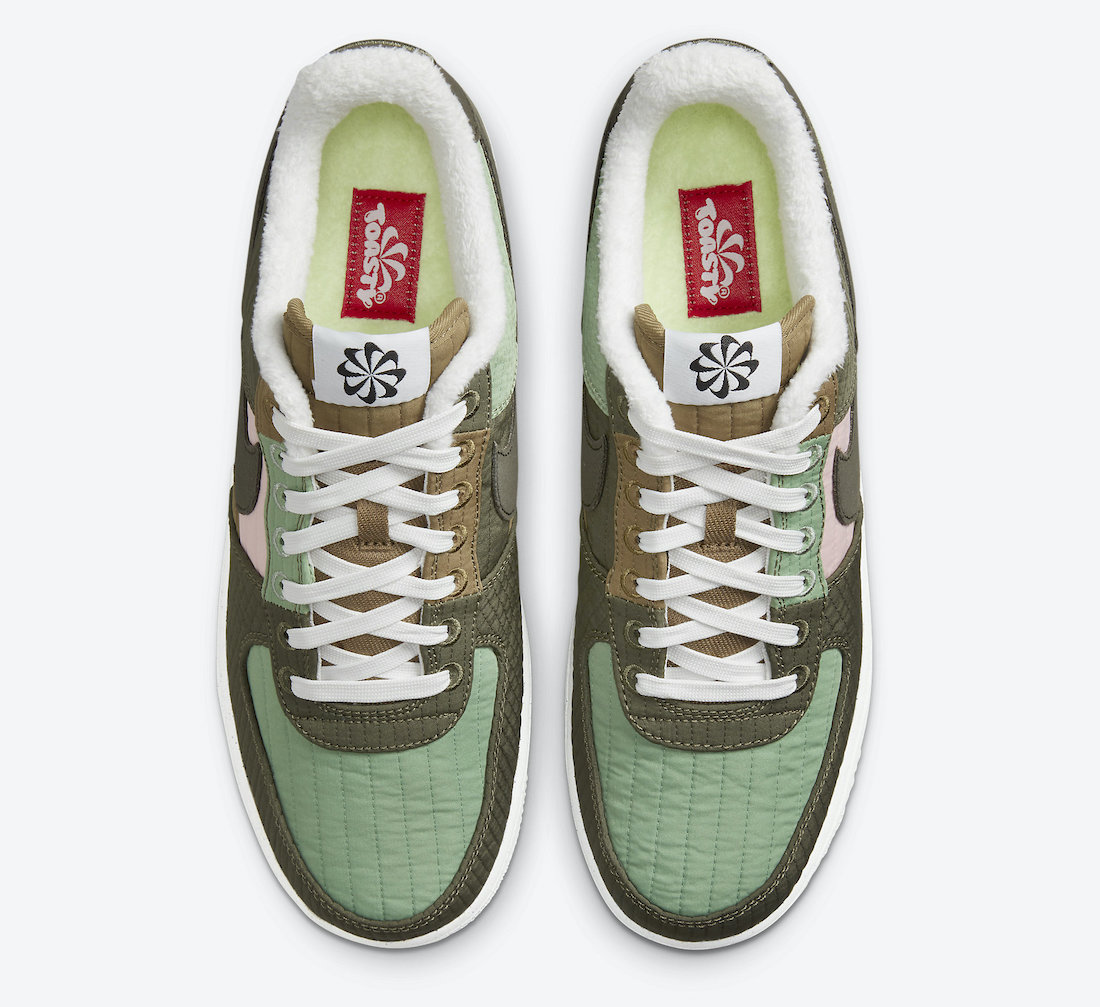Nike Air Force 1 Toasty Oil Green Sequoia Medium Olive DC8744-300 Release Date Info Nike Air Force 1 Toasty Oil Green Sequoia Medium Olive DC8744-300 Release Date Info