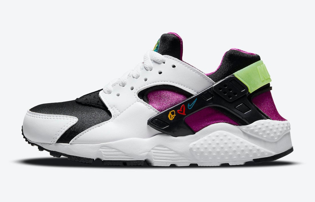 Nike Air Huarache Peace Love Swoosh DM8156-100 Release Date Info
