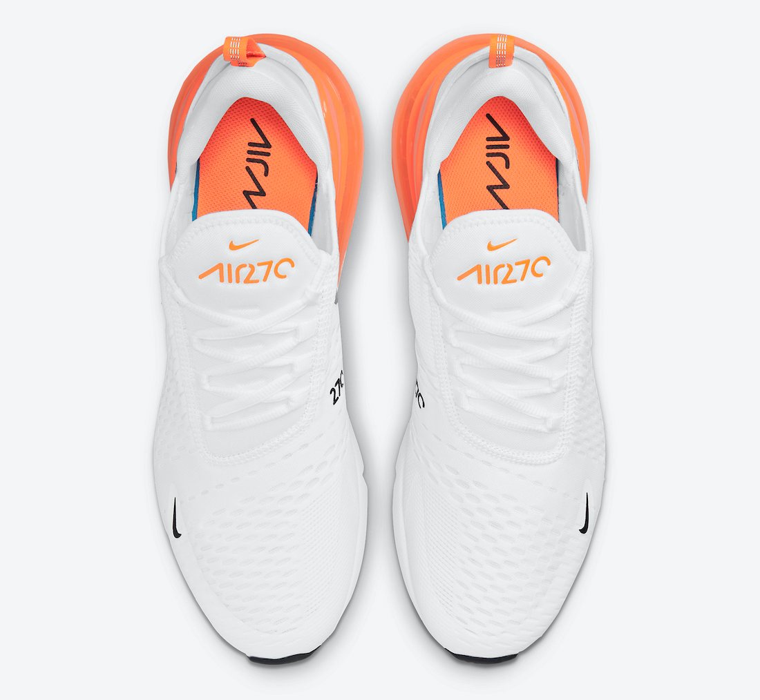 Nike Air Max 270 White Orange DO6392-100 Release Date Info