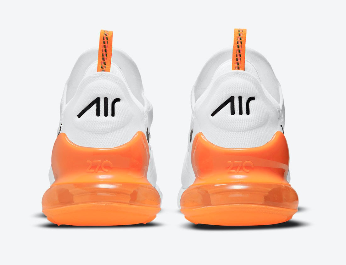 Nike Air Max 270 White Orange DO6392-100 Release Date Info