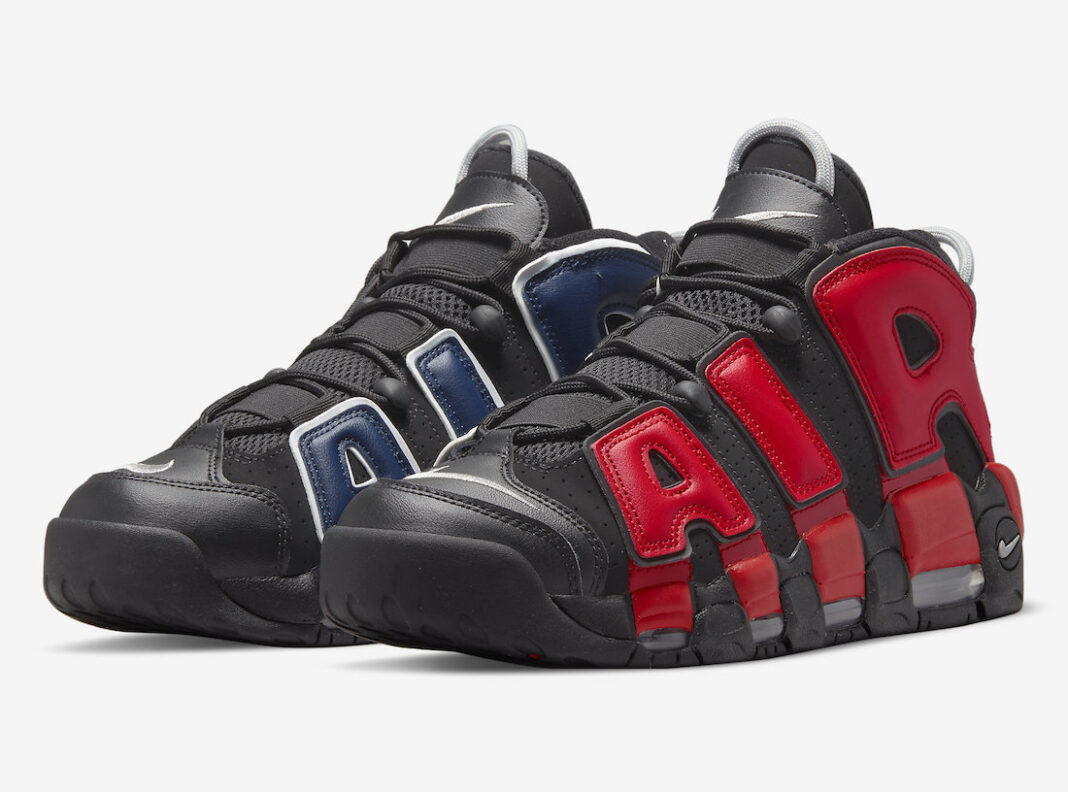 Nike Air More Uptempo Black Red Navy DJ4400001 Release Date Info
