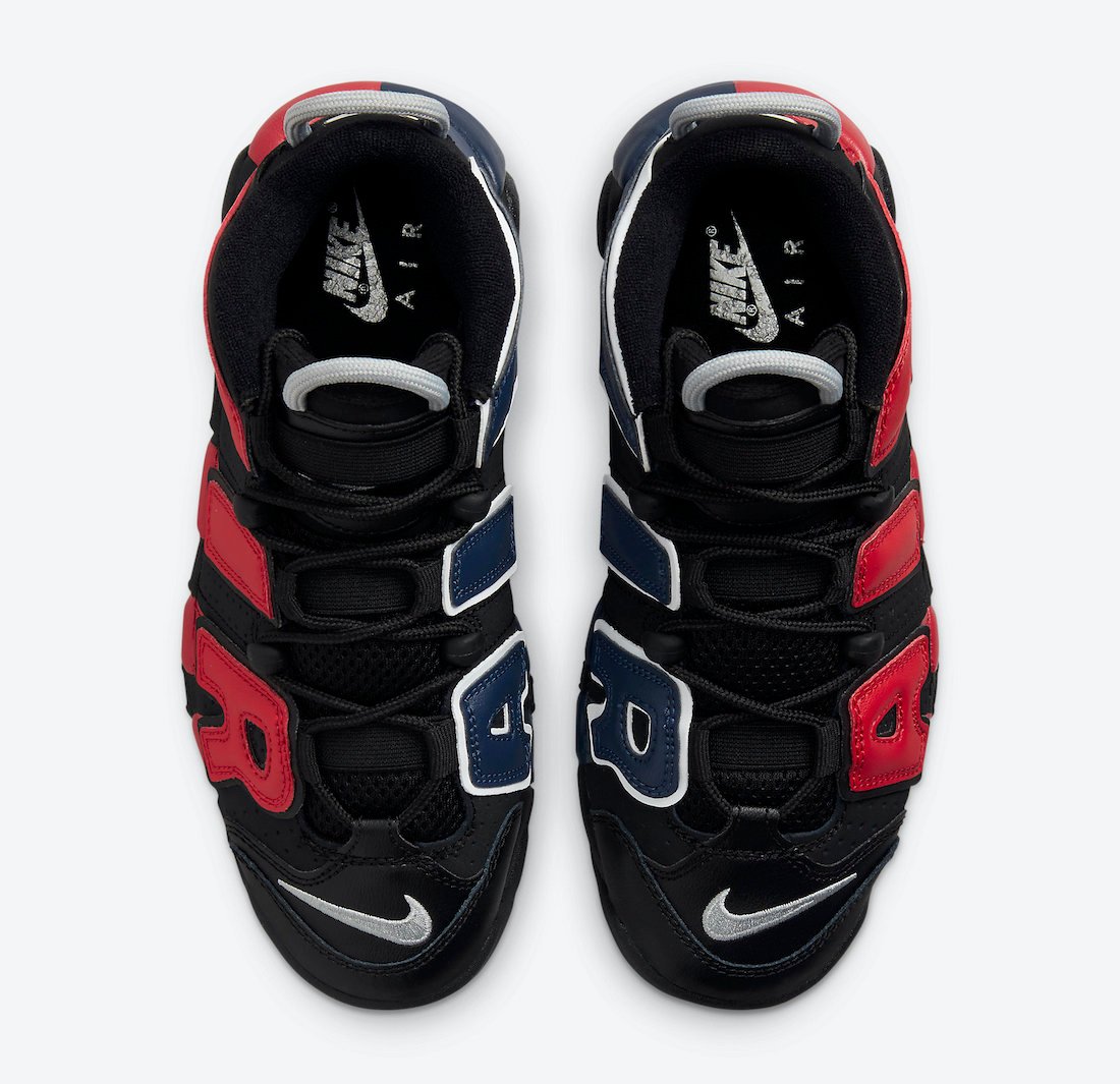 Nike Air More Uptempo Black Red Navy DM0017-001 Release Date Info