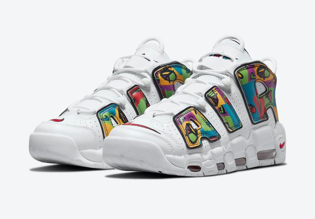 Nike Air More Uptempo ‘Peace, Love, Swoosh’ Also Releasing in Adult Sizing