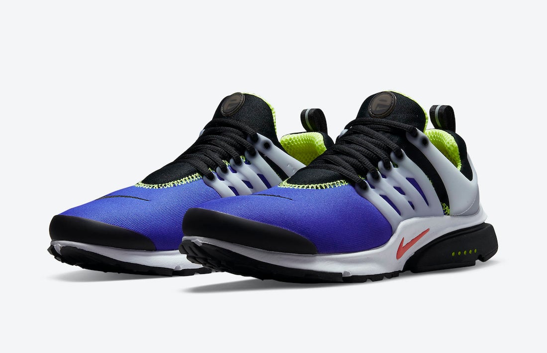 Nike Air Presto Highlighted in Violet Blue and Volt