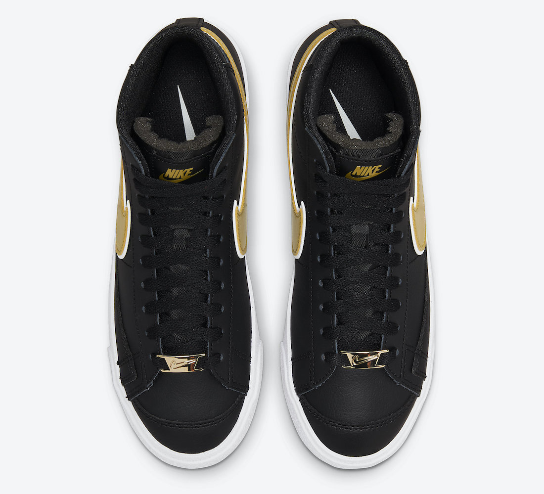 Nike Blazer Mid 77 Black Gold DH0070-001 Release Date Info