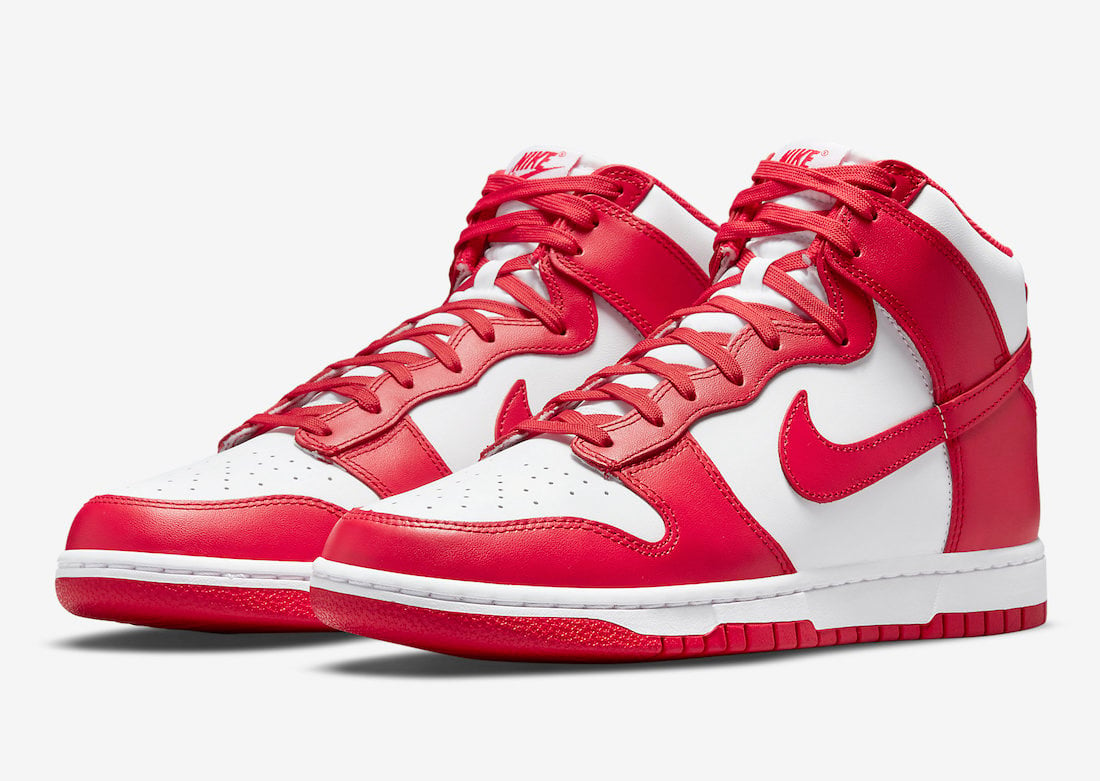 Nike Dunk High White University Red ‪DD1399-106 Release Info Price