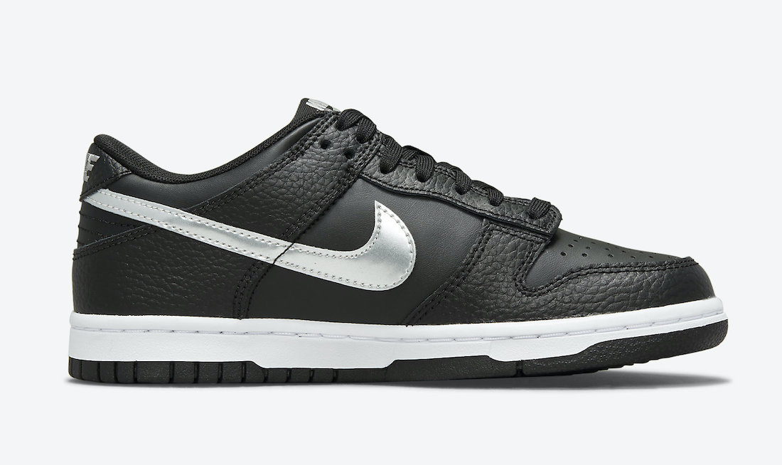 Nike Dunk Low GS Black Silver DC9560-001 Release Date Info