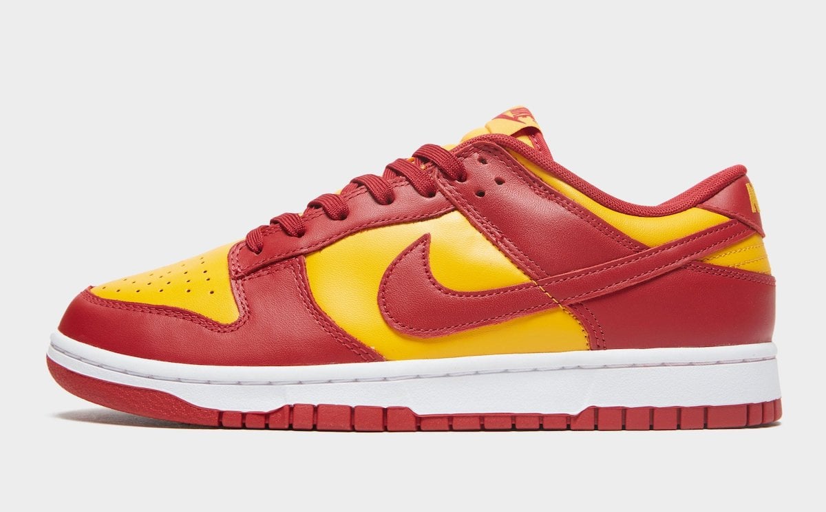 Nike Dunk Low Midas Gold Tough Red White DD1391-701 Release Date Info