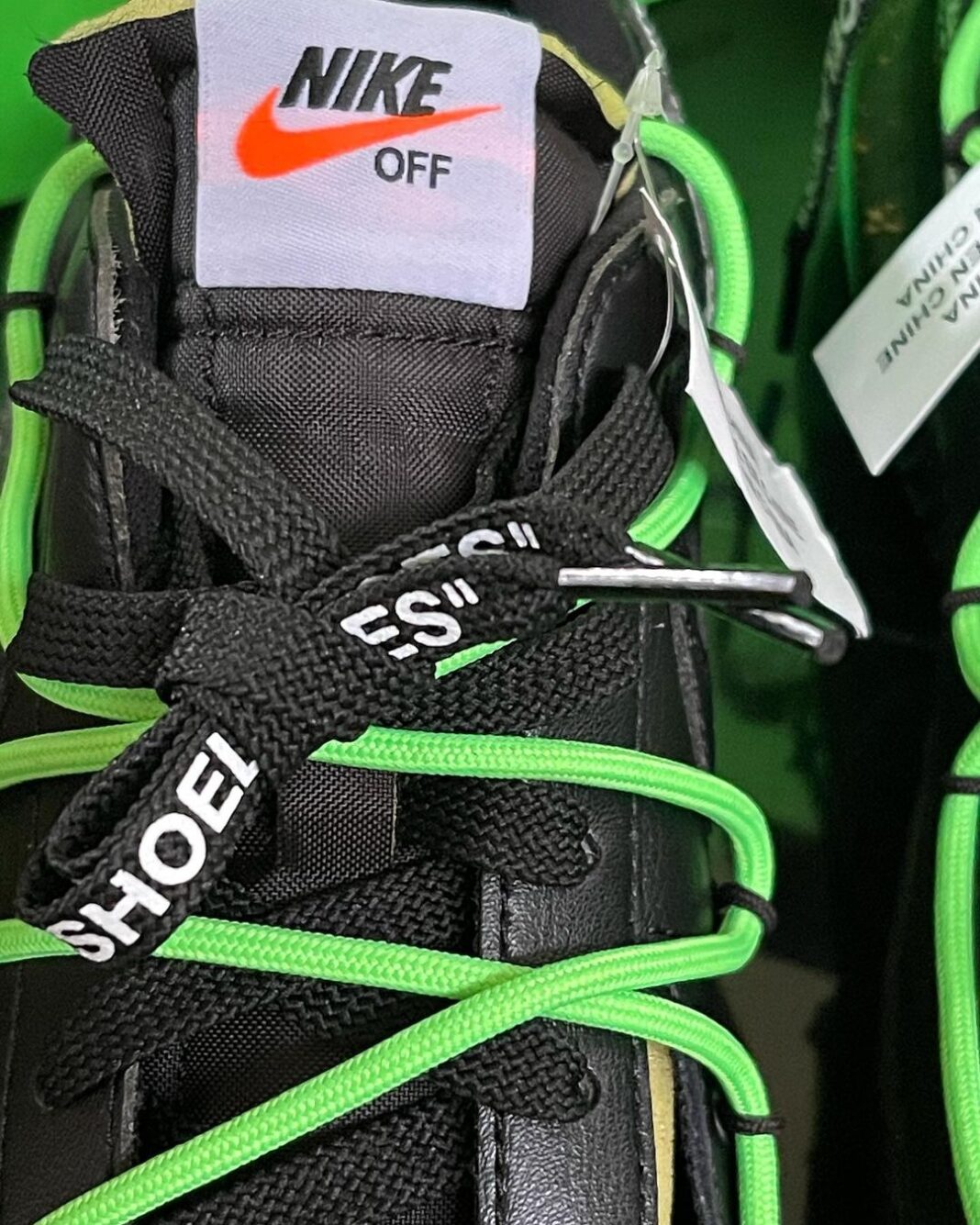 Off-White Nike Blazer Low Black Green + White Red Release Date Info | SneakerFiles