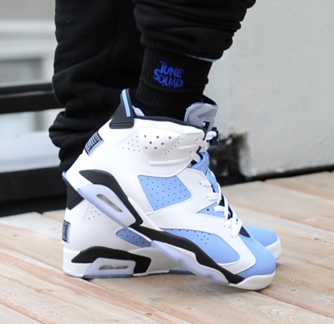 Air Jordan 6 UNC University Blue CT8529-410 On-Feet