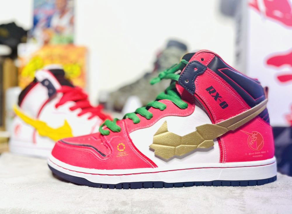 Gundam x Nike SB Dunk High ‘Unicorn’ Features Wear-Away Uppers