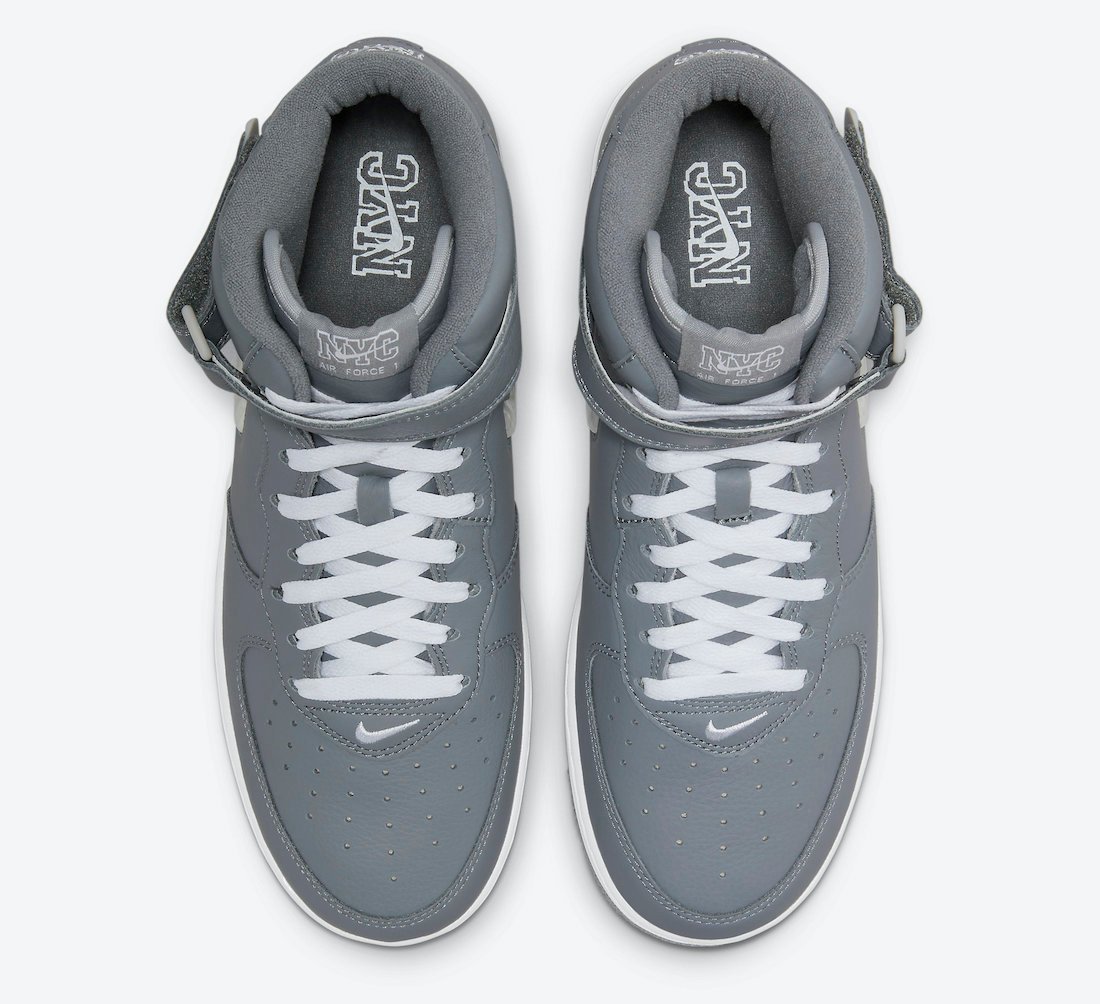 Nike Air Force 1 Mid NYC Cool Grey DH5622-001 Release Date Info