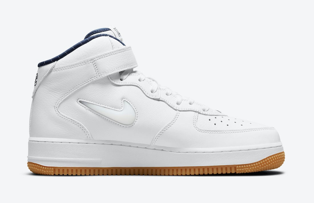 Nike Air Force 1 Mid NYC White Midnight Navy Gum DH5622-100 Release Date Info