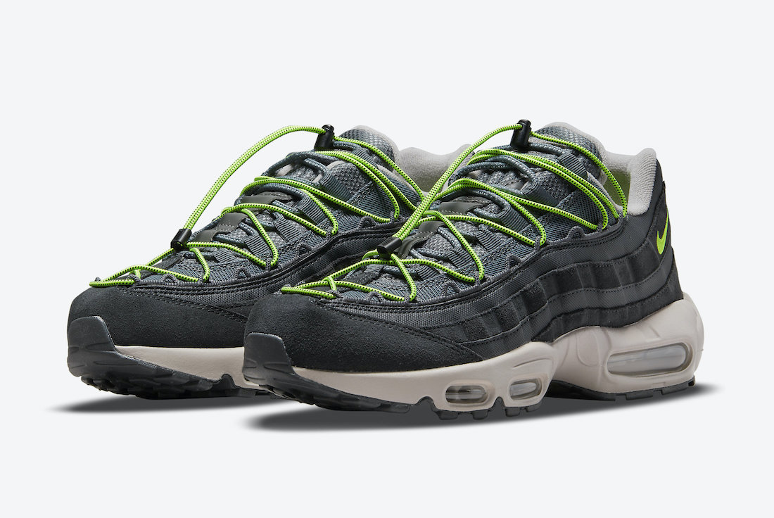 Nike Air Max 95 in Volt with a Unique Lacing System