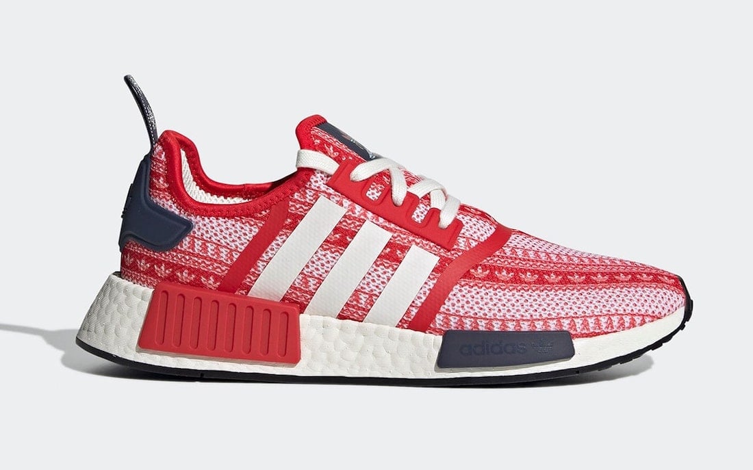 adidas NMD R1 Christmas Sweater GZ4712 Release Date Info