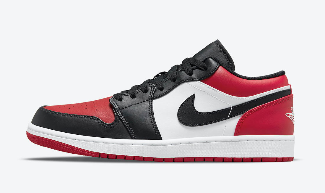 Air Jordan 1 Low Bred Toe 553558-612 Release Date Info