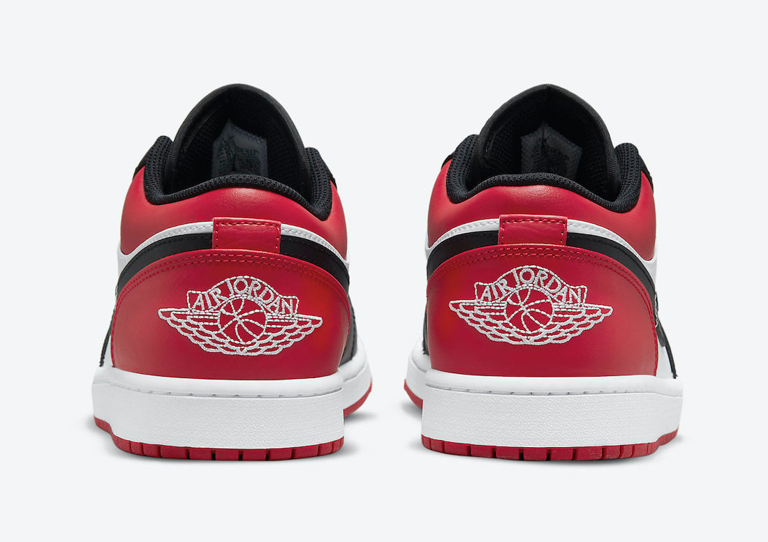 Air Jordan 1 Low Bred Toe 553558-612 Release Date Info