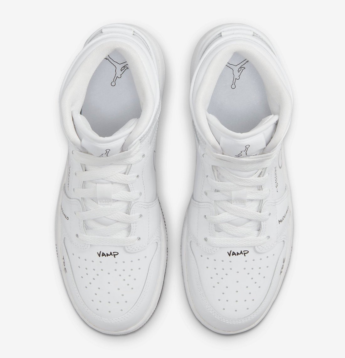 Air Jordan 1 Mid GS Schematic DQ1864-100 Release Date Info