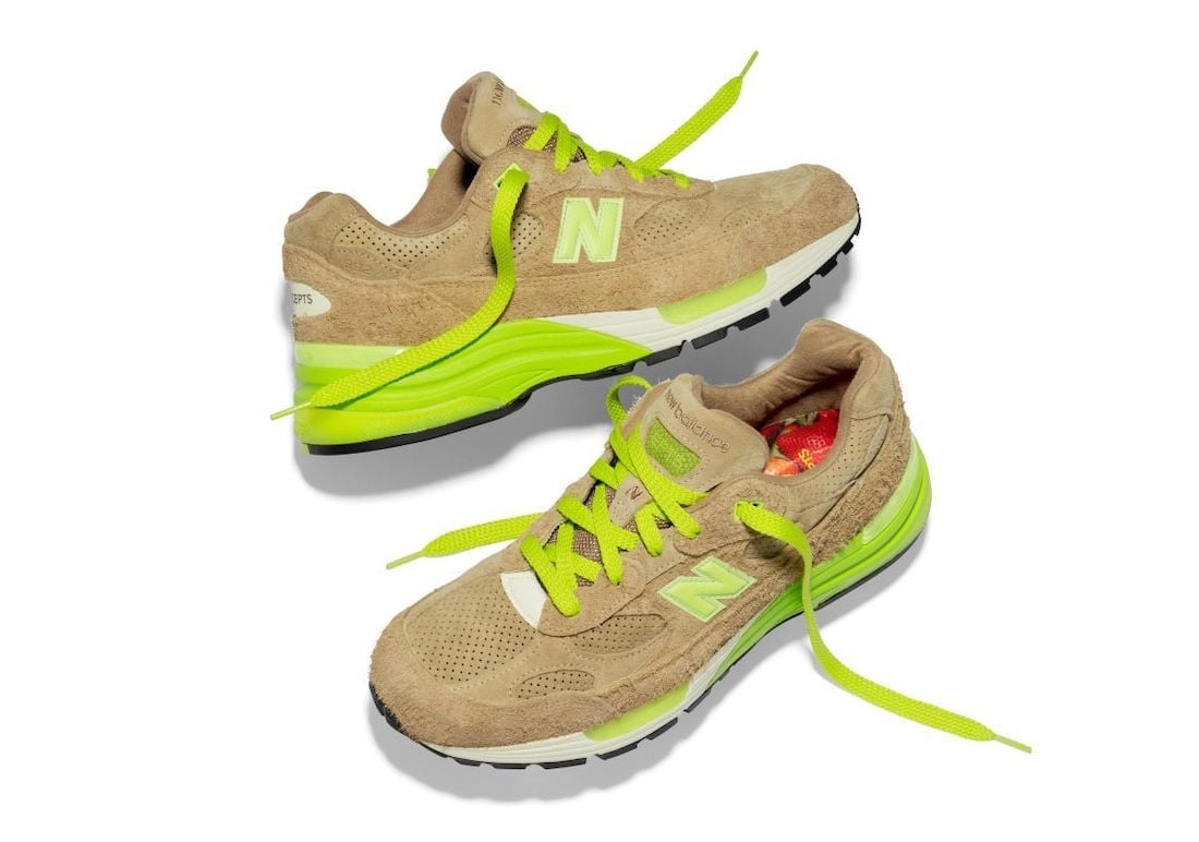 Concepts New Balance 992 Low Hanging Fruit Kiwi Strawberry Release Date Info