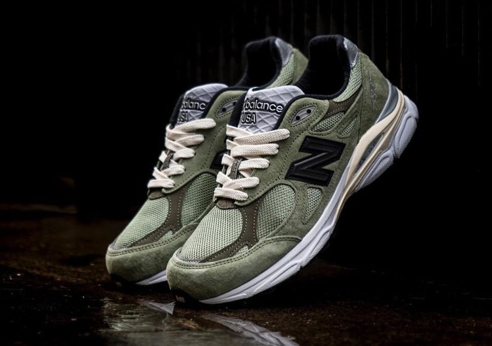 Detailed Look at the JJJJound x New Balance 990v3 ‘Olive’