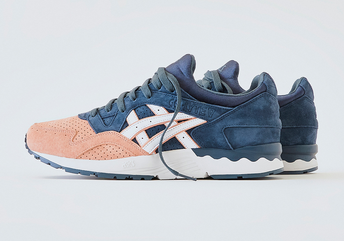 Kith x Asics Gel Lyte V Salmon Toe Leather Back Release Date Info |  SneakerFiles
