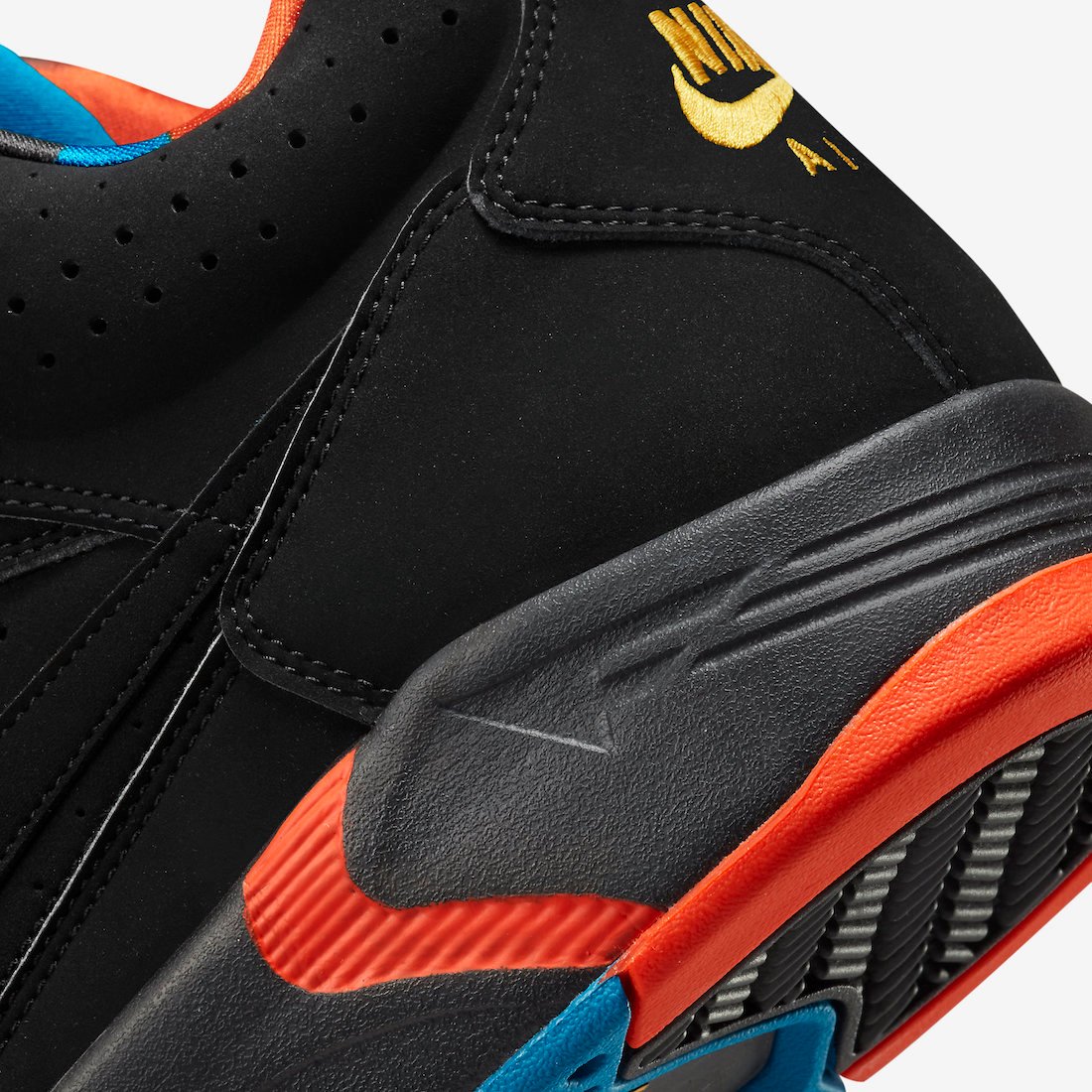 Nike Air Flight Lite Mid Black Team Orange Imperial Blue DQ7687-001 Release Date Info