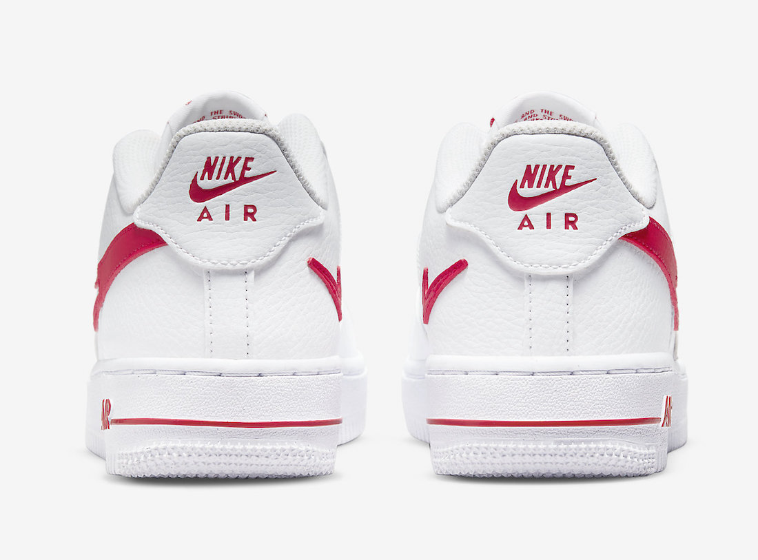 Nike Air Force 1 Low FM White Red DR7970-100 Release Date Info