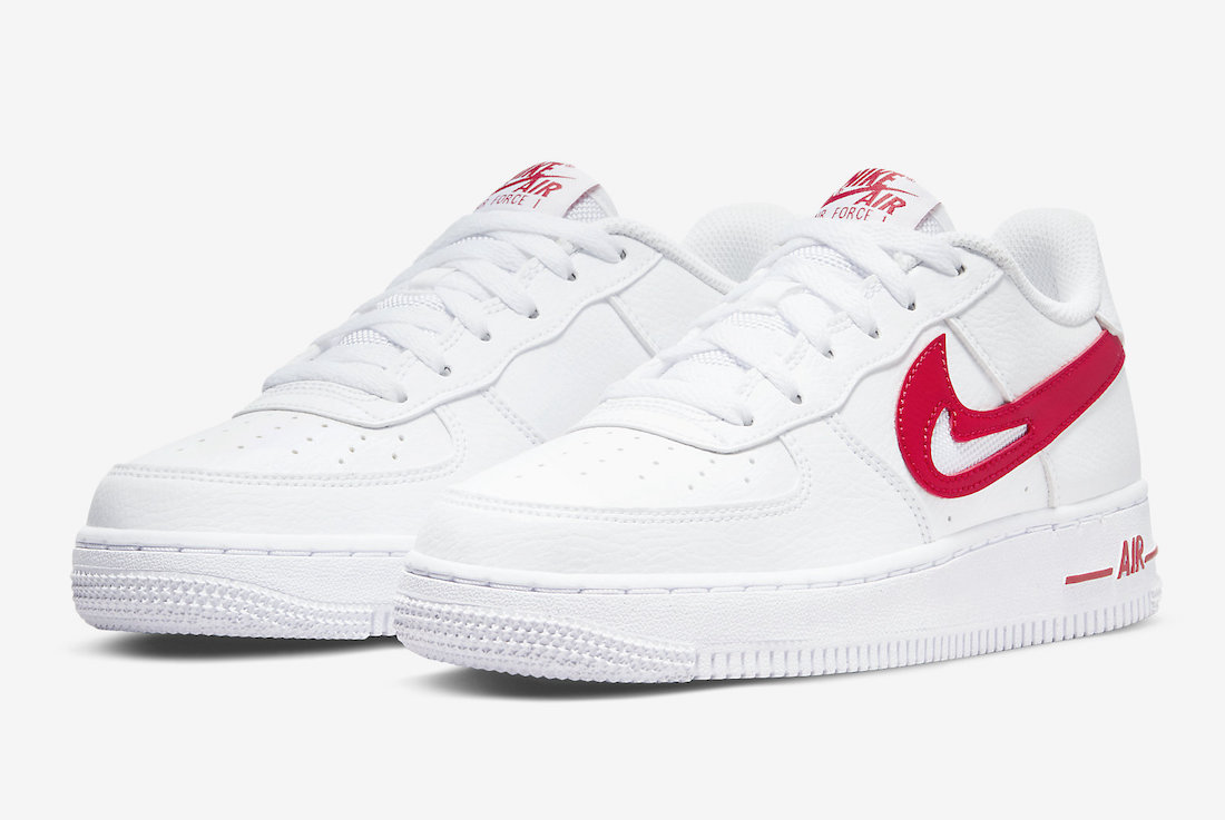 Nike Air Force 1 Low FM White Red DR7970-100 Release Date Info