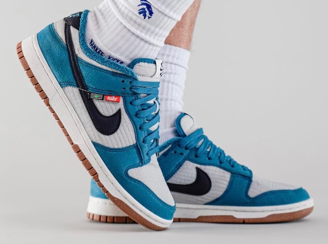 How the Nike Dunk Low Toasty ‘Rift Blue’ Looks On-Feet