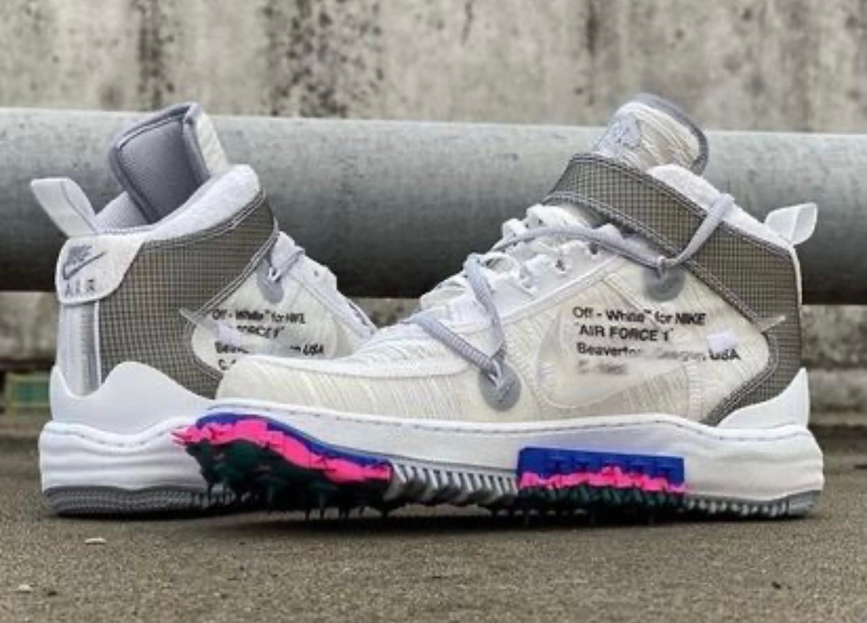Off-White nike dunk ski high vintage silver shoes free White Release Date