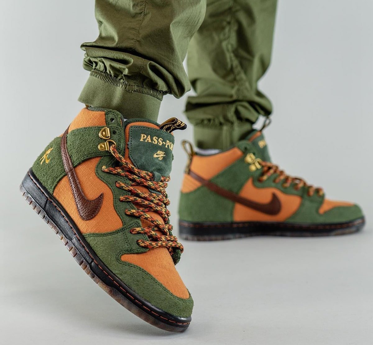 Passport Nike SB Dunk High Workboot DO6119-300 On-Feet