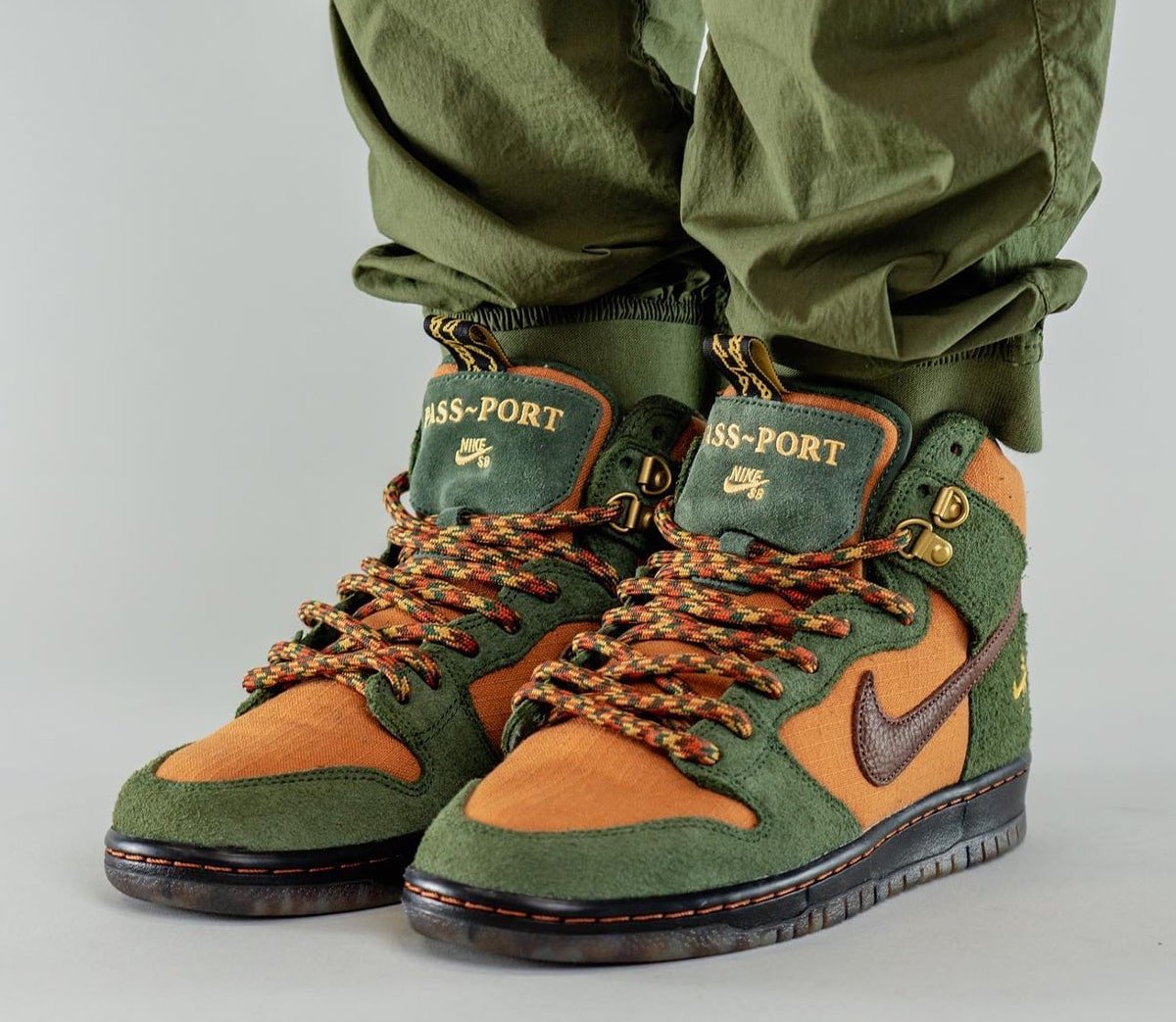 Passport Nike SB Dunk High Workboot DO6119-300 On-Feet