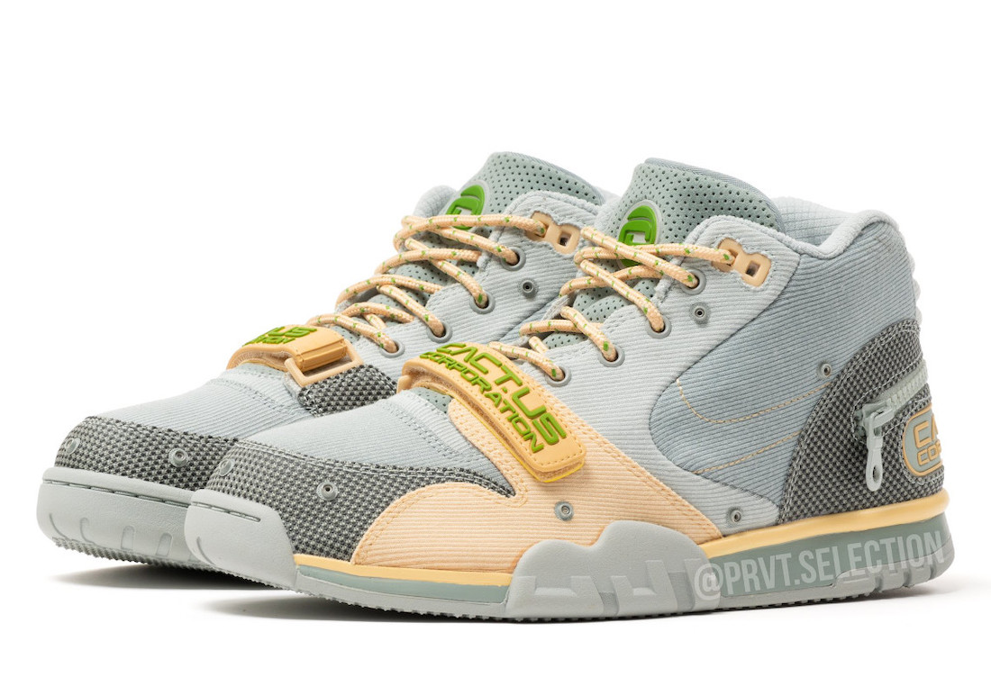 bow Defective God Travis Scott x Nike Air Trainer 1 DR7515-200 DR7515-001 Release Date Info |  SneakerFiles