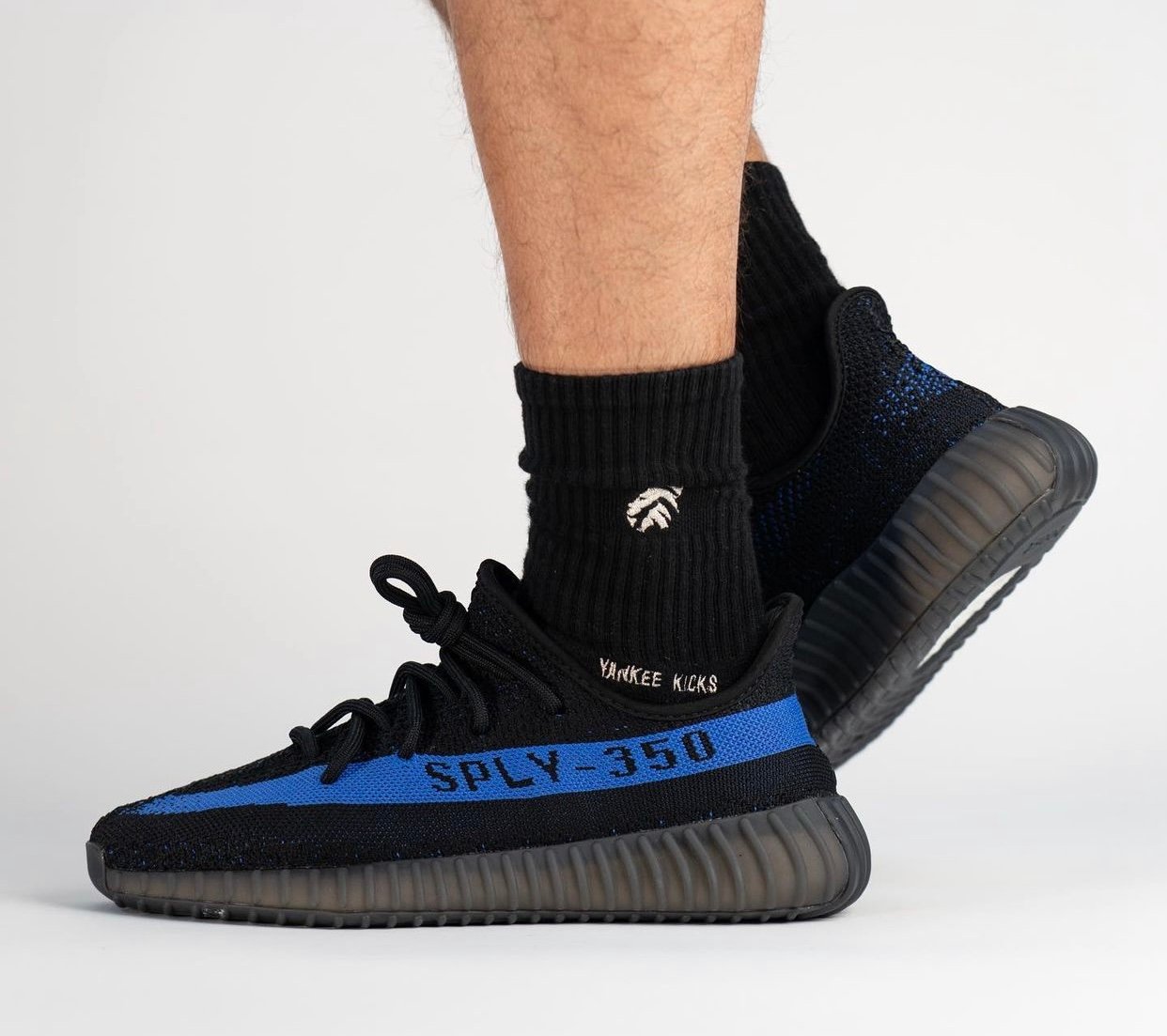 adidas Yeezy Boost 350 V2 Dazzling Blue GY7164 On-Feet