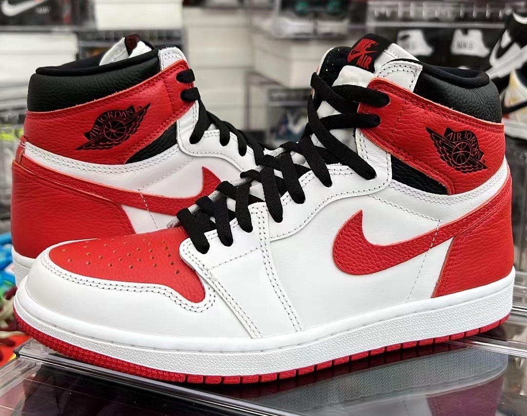 Air Jordan 1 Heritage White University Red 555088-161 Release Info